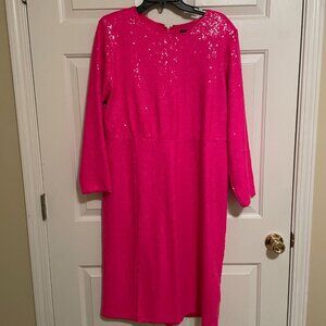 torrid pink sequin dress